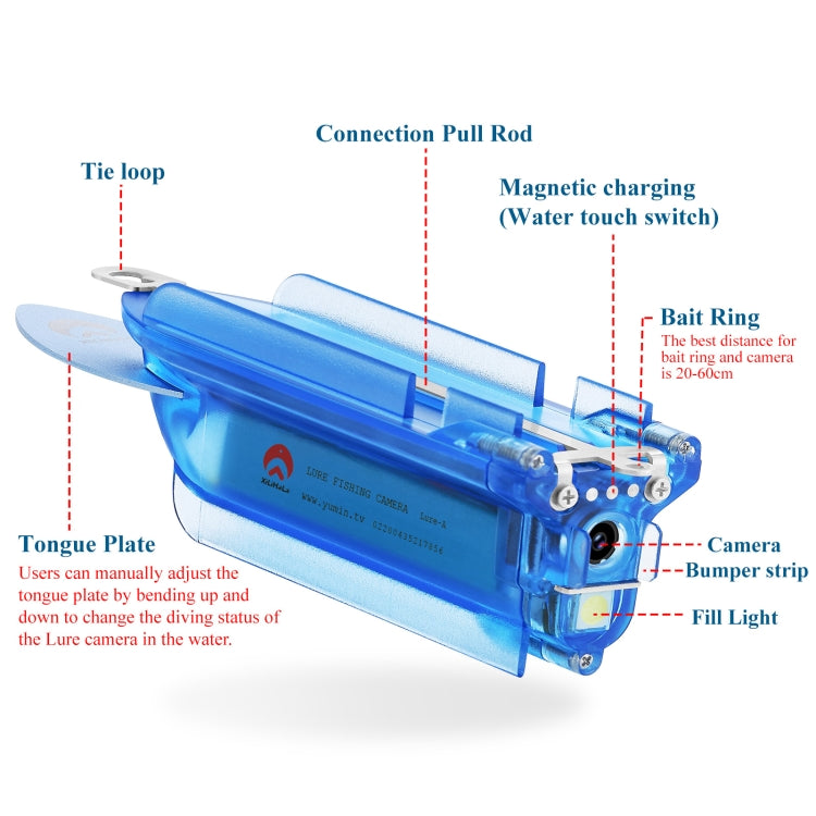 Lure 1080P Wireless Underwater Fishing Video Camera with Loop Recording / APP Remote Control Lure 1080P Wireless Underwater Fishing Video Camera with Loop Recording / APP Remote Control